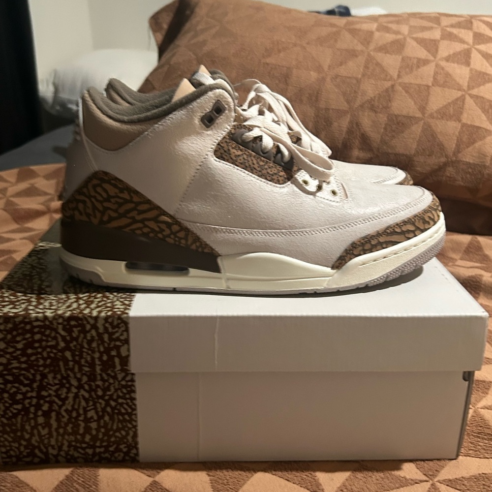 Jordan mens Sneakers in Cream and Brown